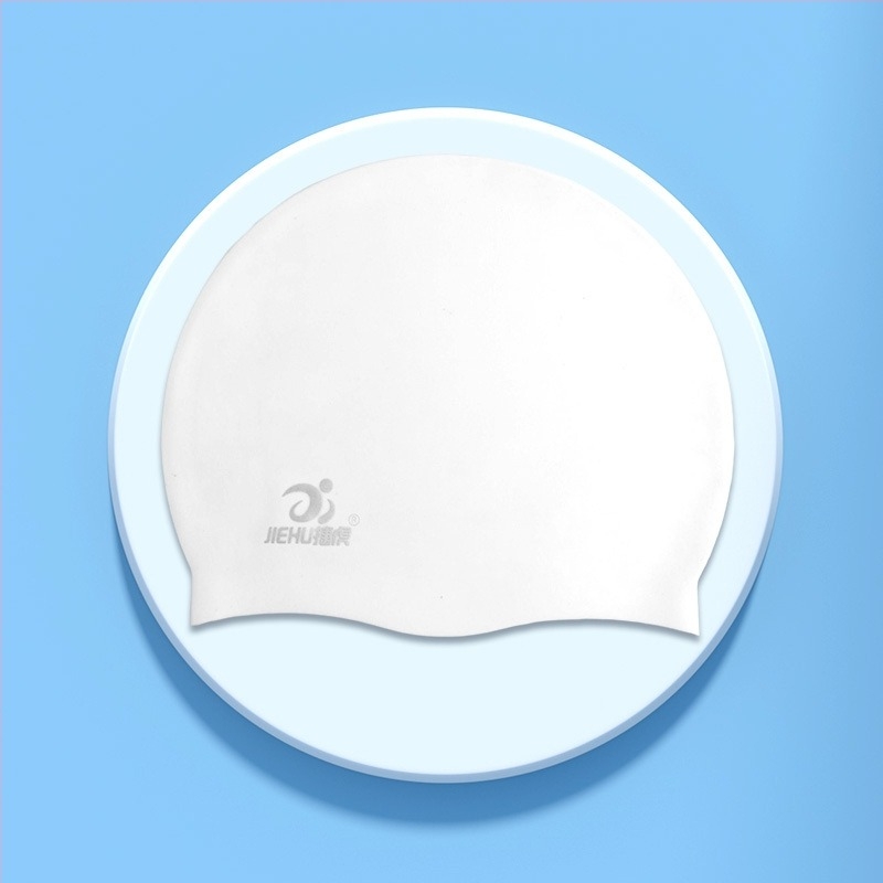 Șapcă de înot Jie Hu, din silicon, culoare solidă, pentru adulți