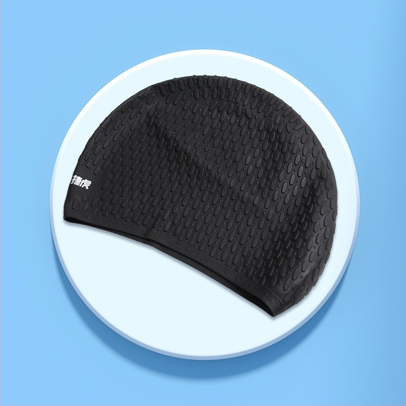 Șapcă de înot Jie Hu, din silicon, culoare solidă, pentru adulți