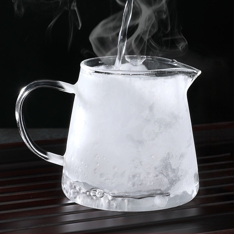 Set de ceai din sticlă rezistentă la temperatură, cu filtru pentru ceai încorporat și filtru de infuzie