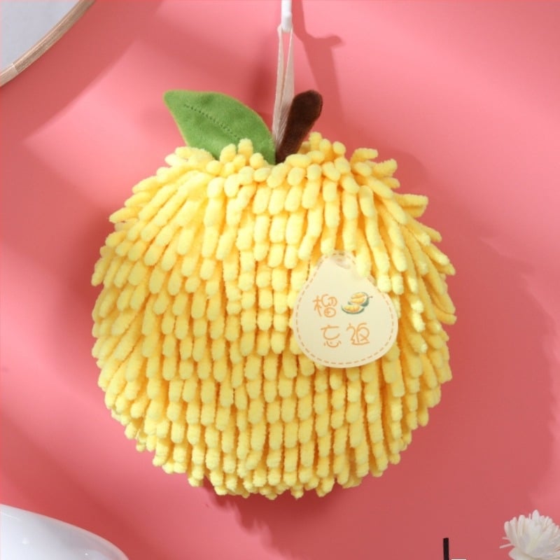 Prosop Chenille pentru mâini — prosop de bucătărie atârnat, absorbant, uscare rapidă (Material: coral fleece; Fir: Chenille; Greutate: 80–100 g; Personalizare: Da; Proces de fabricație: broderie, țesătură simplă)