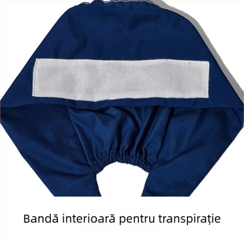 Pălărie medicală din bumbac imprimată, pentru chirurgi, stomatologi și profesioniști în cosmetică, cu model cartoon și logo, vârf plat, fără margine, potrivită pentru toate anotimpurile