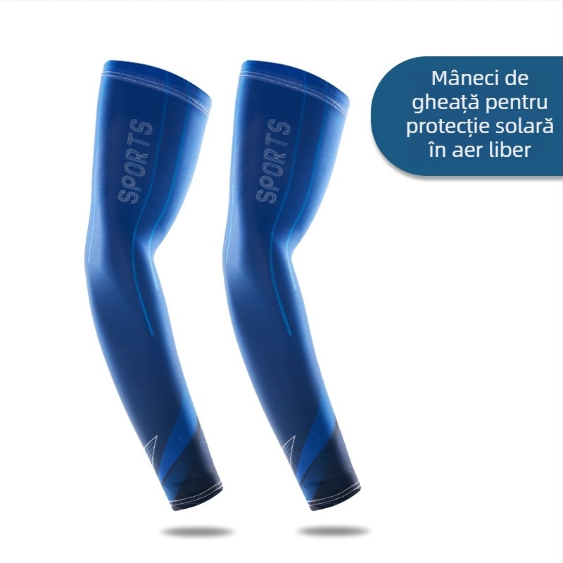Manșete din mătase de gheață cu protecție UV pentru bărbați și femei, ușoare și respirabile, pentru sporturi în aer liber, ciclism și pescuit