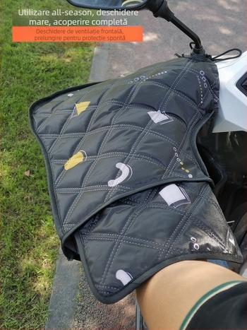 Mănuși mari pentru motocicletă electrică, protecție solară, capac de ghidon impermeabil și vântos pentru primăvară-toamnă — Brand Unique; Material: Alt; Importat: Nu; Utilizare: mănuși pentru bicicletă