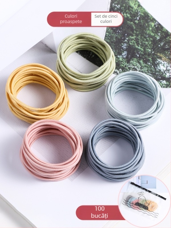 Elastic de păr și bentiță pentru cap – înaltă elasticitate, stil desen animat, durabil pentru copii