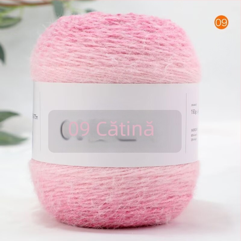 Fire de pătură cu design gradient, Semi-worsted, fire balon pentru tricotat manual, alias Cake line, brand Also Warm