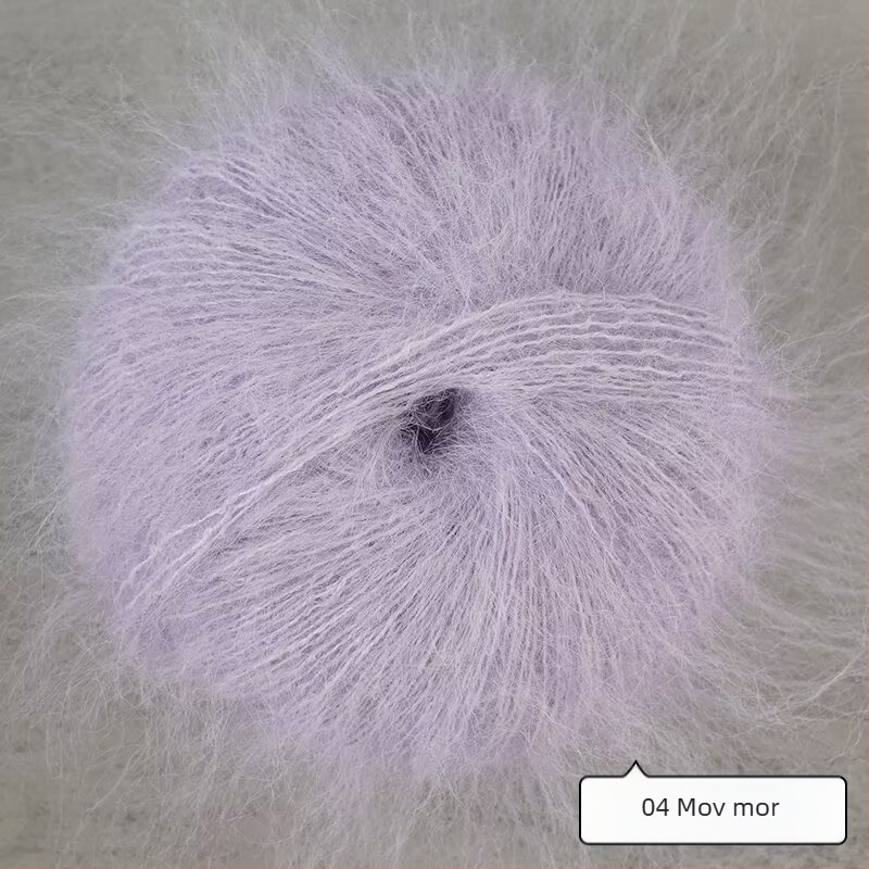 Fir amestecat pentru tricotat manual – din lână de alpaca și Mohair cu fire lungi; învârtire inelară; formă de fir: grup; Mu Pai