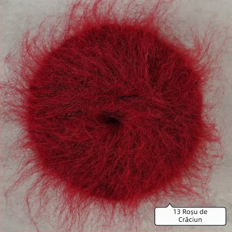 Fir amestecat pentru tricotat manual – din lână de alpaca și Mohair cu fire lungi; învârtire inelară; formă de fir: grup; Mu Pai