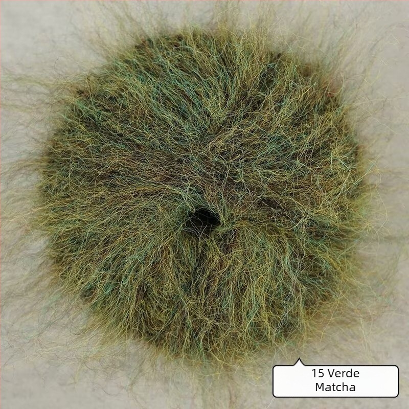 Fir amestecat pentru tricotat manual – din lână de alpaca și Mohair cu fire lungi; învârtire inelară; formă de fir: grup; Mu Pai