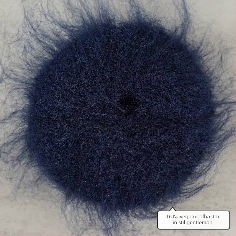 Fir amestecat pentru tricotat manual – din lână de alpaca și Mohair cu fire lungi; învârtire inelară; formă de fir: grup; Mu Pai