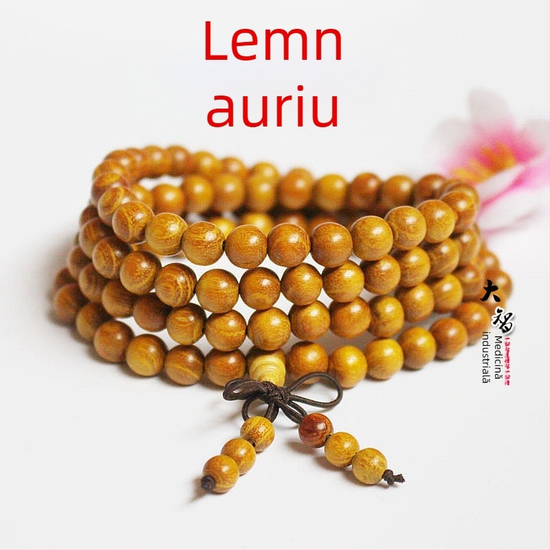 Brățară mala budistă cu 108 mărgele din abanos și lemn de trandafir, 6 mm sau 8 mm