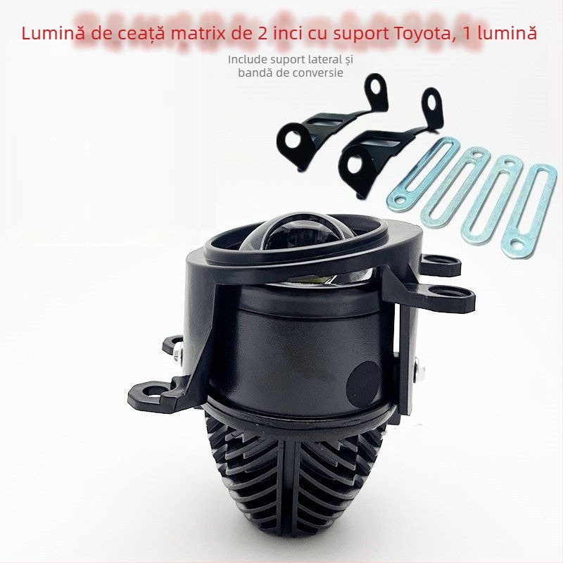 Lumină de ceață frontală LED, 45W, 12V, lentilă cu focalizare dublă și fisheye