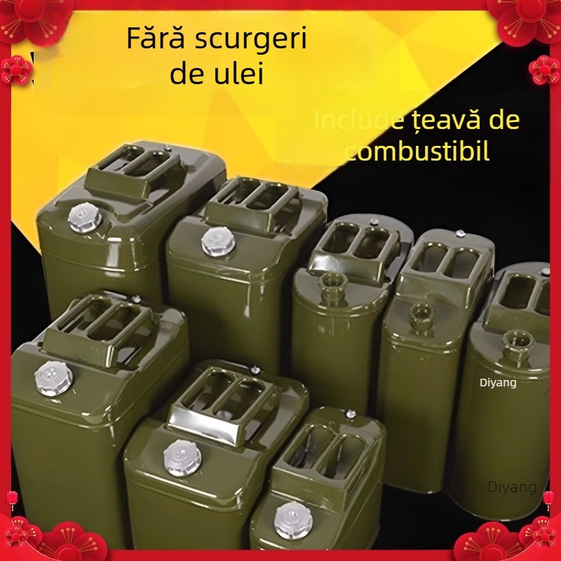 Tambur de combustibil din oțel gros – pentru benzină și motorină, recipient auto durabil