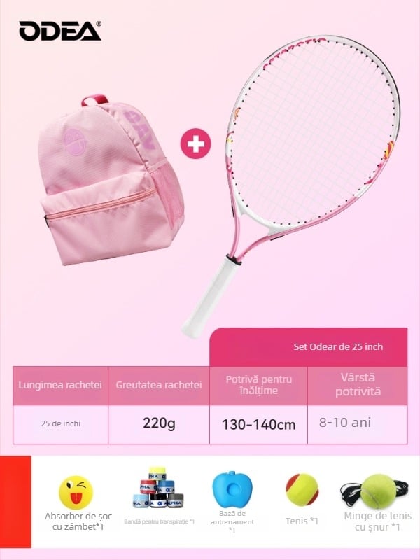 Rachetă de tenis pentru copii - începători, material: floare de mătase, categorie: tenis
