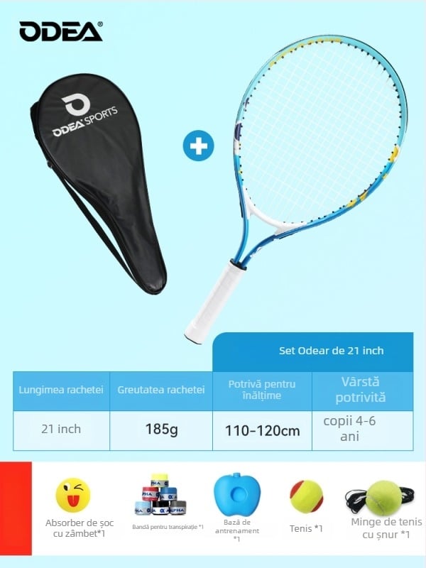 Rachetă de tenis pentru copii - începători, material: floare de mătase, categorie: tenis