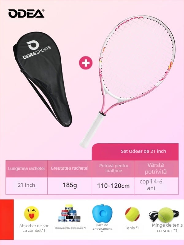 Rachetă de tenis pentru copii - începători, material: floare de mătase, categorie: tenis