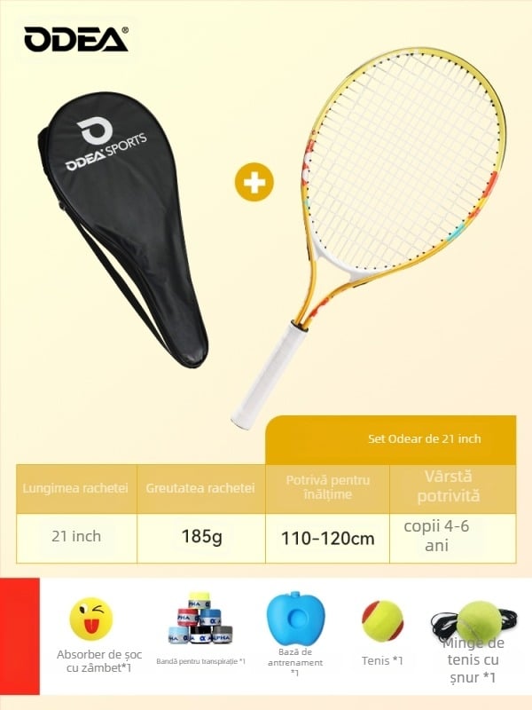 Rachetă de tenis pentru copii - începători, material: floare de mătase, categorie: tenis