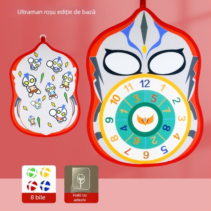 Joc de aruncat cu minge țintă lipicioasă și tablă cu ventuze — Qi Xiaonan; material: țesătură pufoasă; pentru copii 4–6 ani