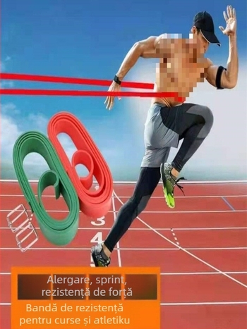 Bandă elastică de rezistență pentru antrenament sportiv — pentru alergare, atletism și antrenament de forță; material: Silk flower; marcă: Other; cod produs: F95666j7h7th67