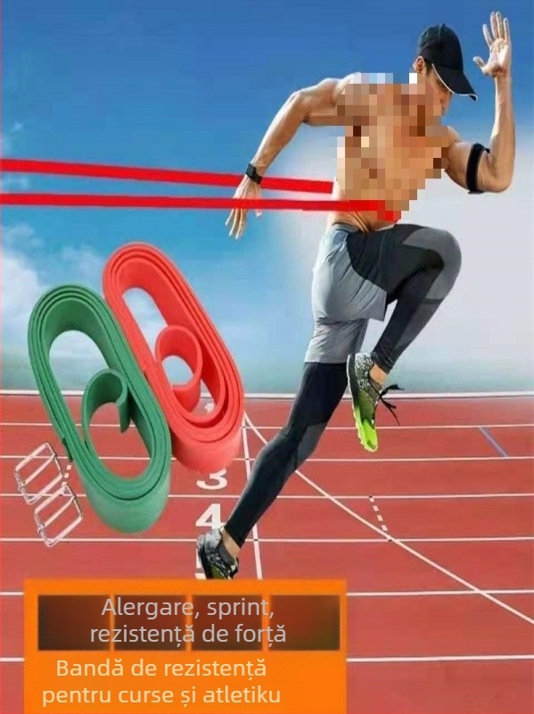 Bandă elastică de rezistență pentru antrenament sportiv — pentru alergare, atletism și antrenament de forță; material: Silk flower; marcă: Other; cod produs: F95666j7h7th67