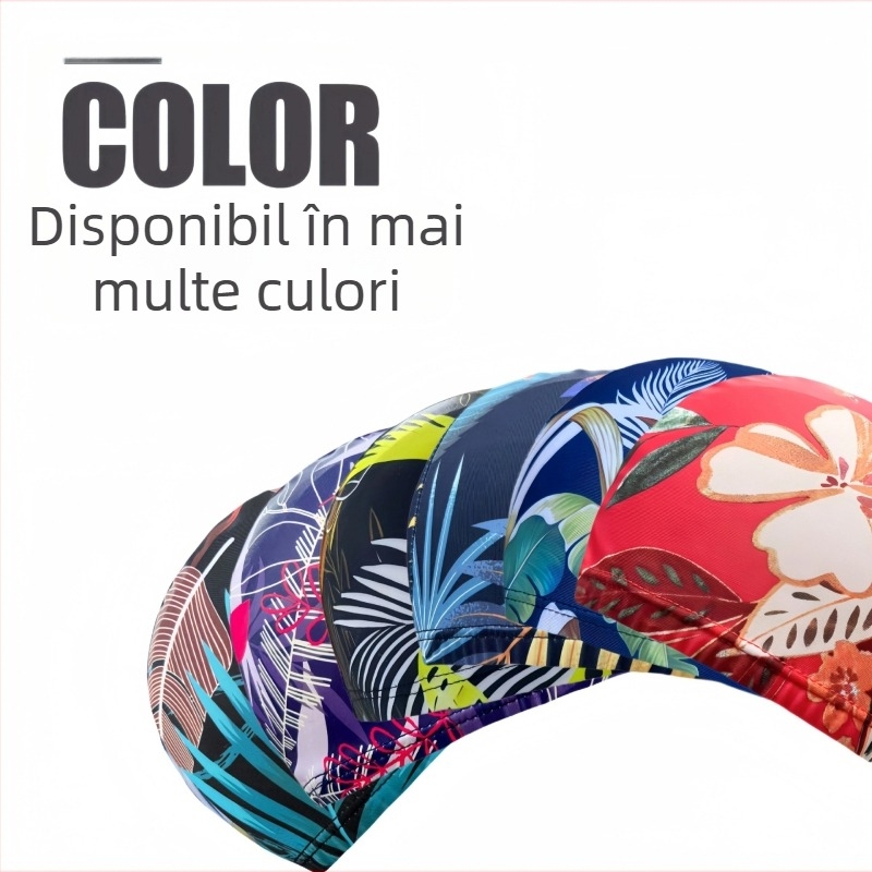 Șapcă de înot din poliester cu imprimeu, unisex, pentru adulți (Poliester • Imprimeu • Adulți • Unisex)