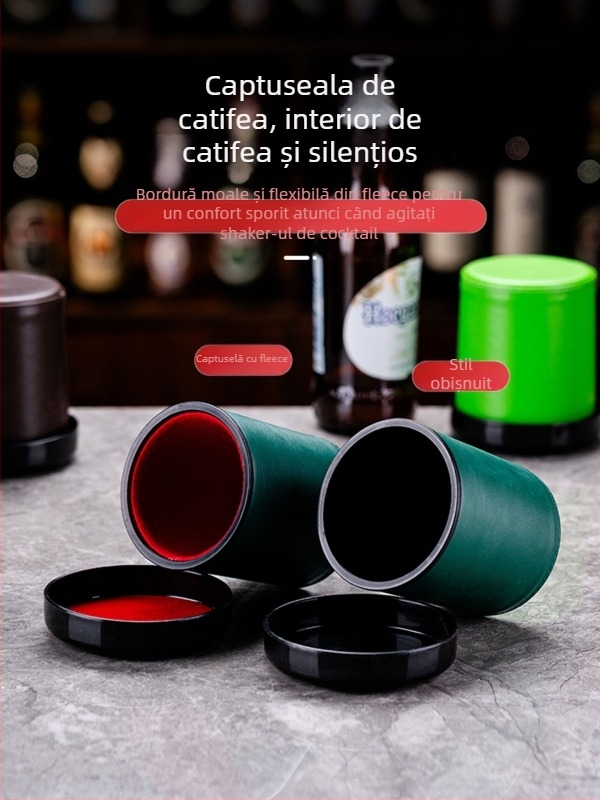 Set zaruri cu cupe din piele, colțuri rotunde, origine Zhejiang, 100 buc.