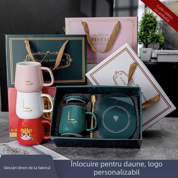 Cană ceramică cu izolație (material: ceramică; categorie: cană; cuptor cu microunde: da; ambalaj: cutie cadou; marcă: Xi Wan)