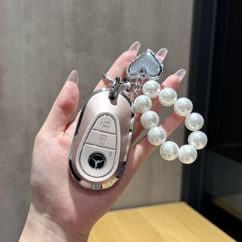 Husă pentru cheia Mercedes-Benz pentru modelele C-Class, E-Class, C260L, E300L, GLC300/260, S-Class și GLE — piele ulei-ceră