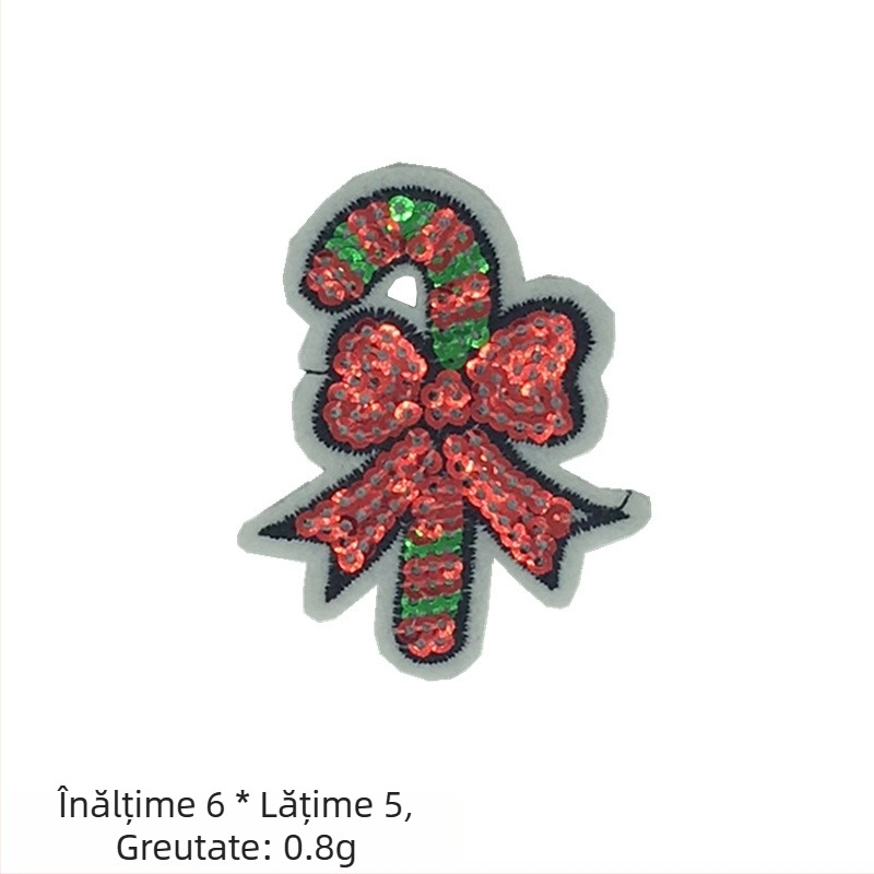 Aplicație Om de zăpadă – Broderie cu mărgele și paiete pentru decor DIY brad Crăciun (Material: Broderie cu mărgele; Domeniu de aplicație: Altele; Marcă: Altele)