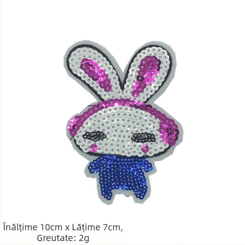 Aplicație Om de zăpadă – Broderie cu mărgele și paiete pentru decor DIY brad Crăciun (Material: Broderie cu mărgele; Domeniu de aplicație: Altele; Marcă: Altele)
