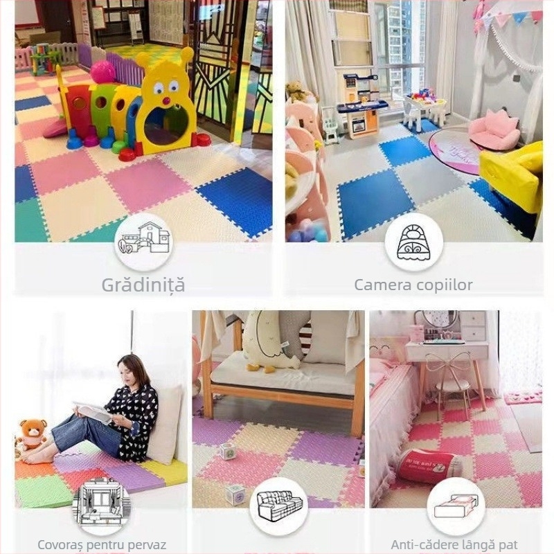 Covoraș din spumă cu plăci modulare pentru copii, covoraș gros pentru târâre în dormitor