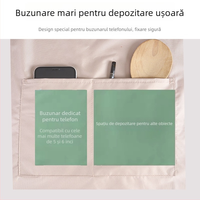 Șorț de bucătărie fără mâneci, impermeabil, rezistent la ulei, poliester, stil coreean