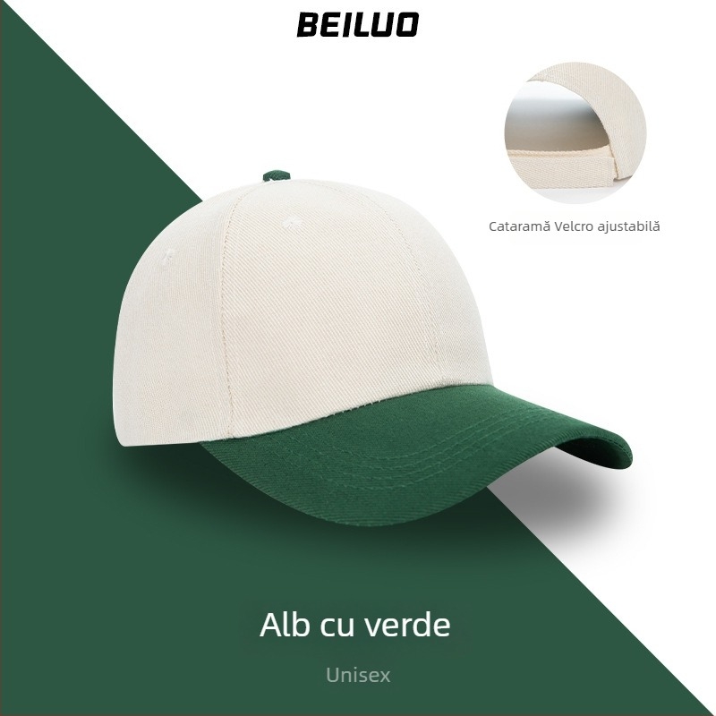 Șapcă din bumbac, tip pană, cu cozoroc mare, cu logo brodat personalizat pentru personalul magazinului de ceai cu lapte
