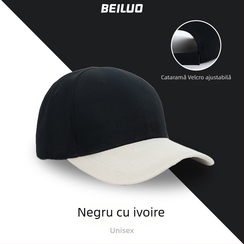 Șapcă din bumbac, tip pană, cu cozoroc mare, cu logo brodat personalizat pentru personalul magazinului de ceai cu lapte