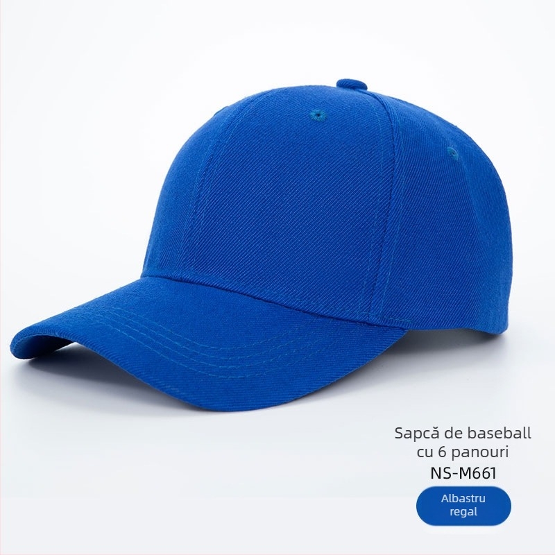 Șapcă din bumbac, tip pană, cu cozoroc mare, cu logo brodat personalizat pentru personalul magazinului de ceai cu lapte