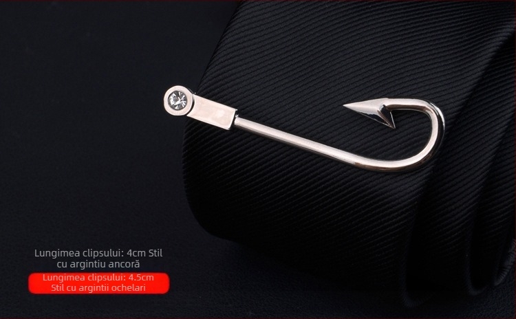 Clip de cravată pentru bărbați, design floare de guler, procesare personalizabilă, ambalare individuală