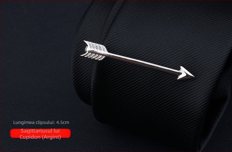 Clip de cravată pentru bărbați, design floare de guler, procesare personalizabilă, ambalare individuală