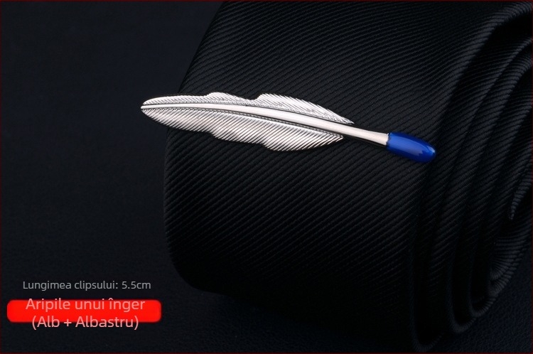 Clip de cravată pentru bărbați, design floare de guler, procesare personalizabilă, ambalare individuală