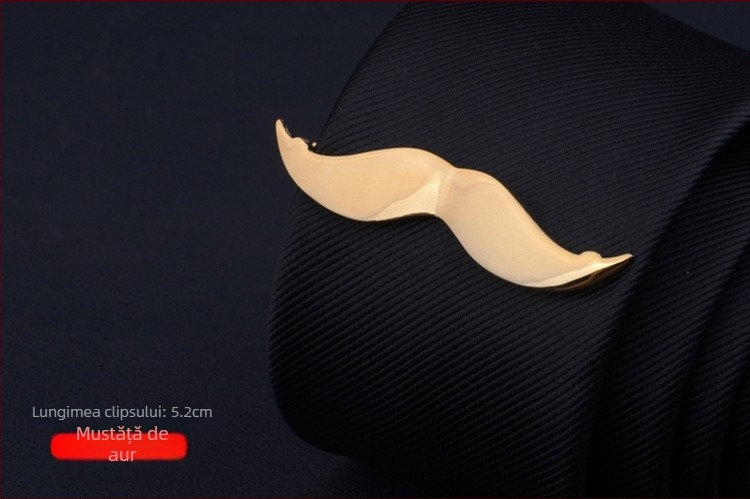 Clip de cravată pentru bărbați, design floare de guler, procesare personalizabilă, ambalare individuală