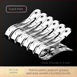 Clip de uscare din oțel inoxidabil 201, modelul 658, pentru șosete, cămăși, costume, cravate și haine; nepliabil; ambalaje variate