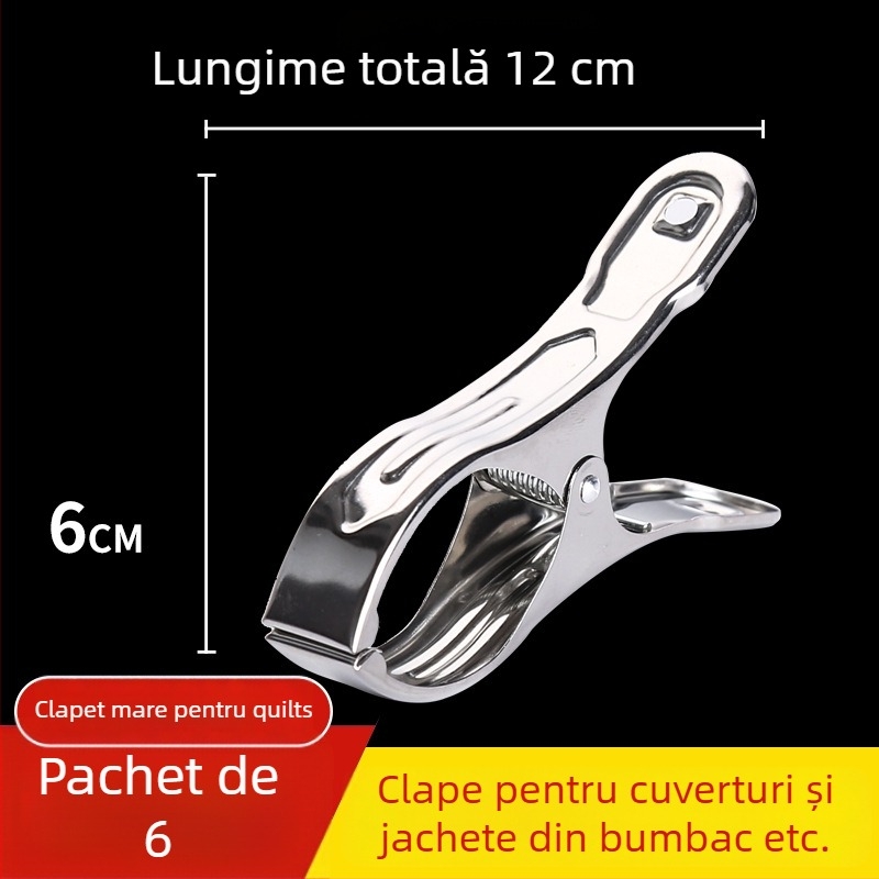 Clip de uscare din oțel inoxidabil 201, modelul 658, pentru șosete, cămăși, costume, cravate și haine; nepliabil; ambalaje variate