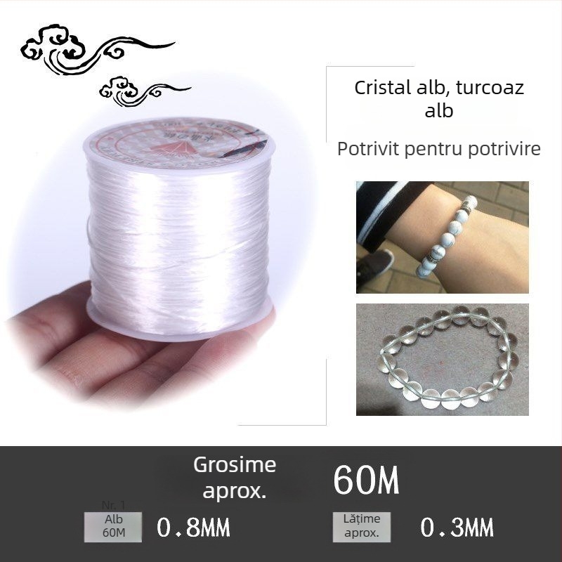 Brățară cu cristale pe sârmă elastică (Brand: Guti; Origine: Japonia)