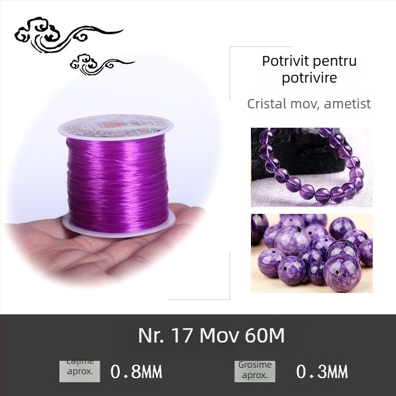 Brățară cu cristale pe sârmă elastică (Brand: Guti; Origine: Japonia)