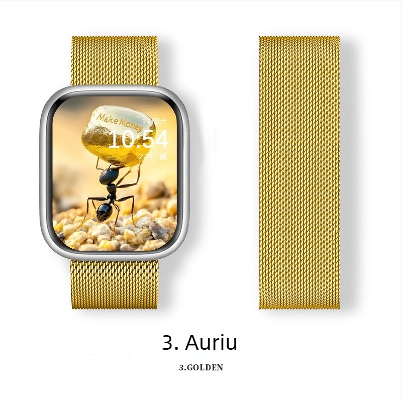 Brățară Milanese din oțel inoxidabil cu cataramă magnetică pentru Apple Watch (18-22 mm)