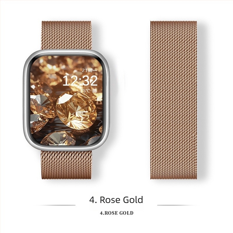 Brățară Milanese din oțel inoxidabil cu cataramă magnetică pentru Apple Watch (18-22 mm)