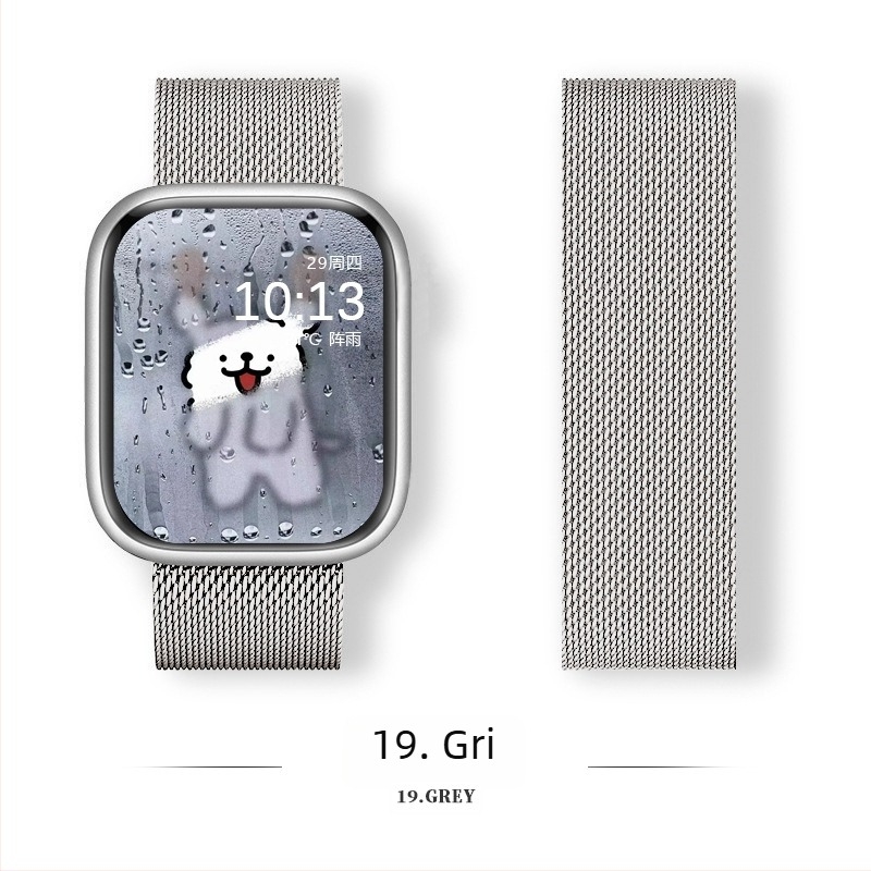 Brățară Milanese din oțel inoxidabil cu cataramă magnetică pentru Apple Watch (18-22 mm)