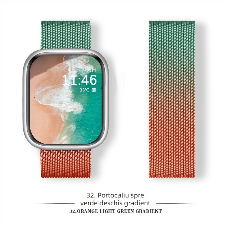 Brățară Milanese din oțel inoxidabil cu cataramă magnetică pentru Apple Watch (18-22 mm)