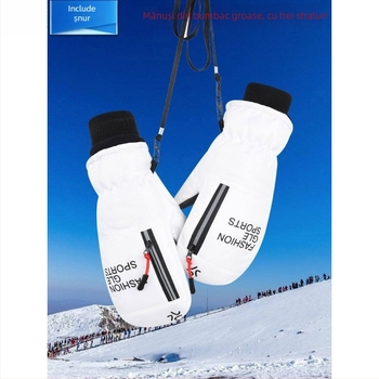 Mănuși de schi (sex neutru; vârstă universală; material: cauciuc/plastic; marcă privată autorizată)