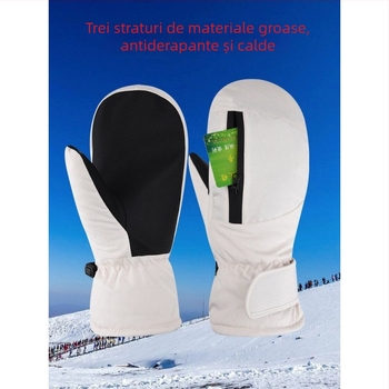 Mănuși de schi (sex neutru; vârstă universală; material: cauciuc/plastic; marcă privată autorizată)