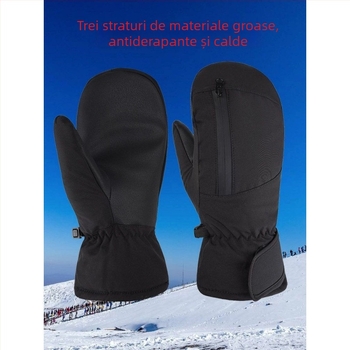 Mănuși de schi (sex neutru; vârstă universală; material: cauciuc/plastic; marcă privată autorizată)