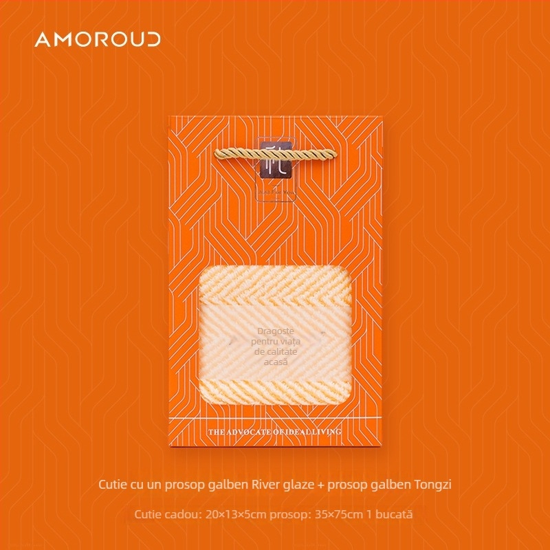 Mufando Set de Prosoape de Baie în Cutie Cadou – Lux Clasic, Coral Fleece, 280 g, Finisare prin cusătură, Ambalaj în Cutie Cadou